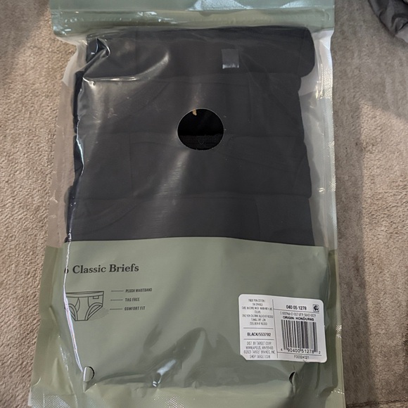 NWT Black Classic Briefs 6 pack- goodfellow & co - Picture 5 of 8